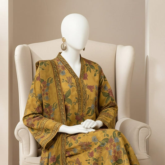 luxury embroidered print 3PC SUIT FC753