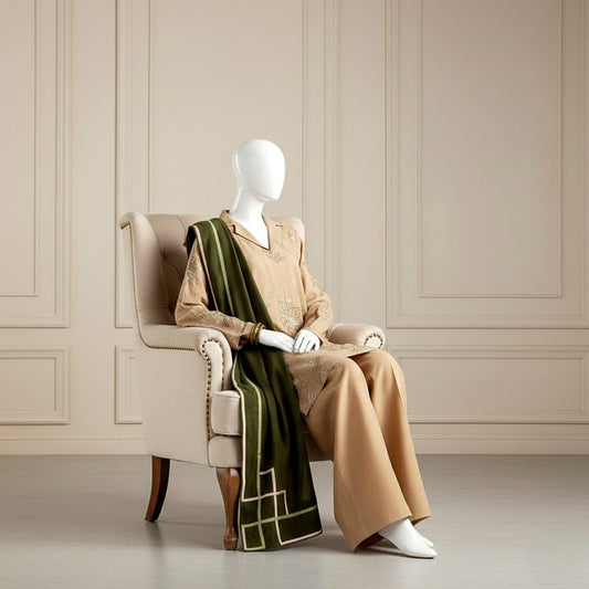 Unstitched Embroidered Premium Lawn 3PC AF9003