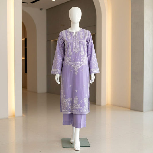 Unstitched embroidery 2pc CODE; ZX2002