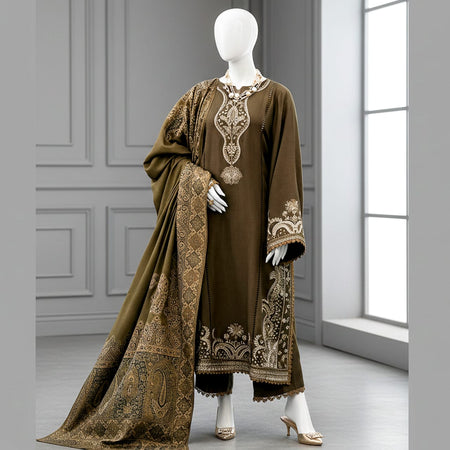 Unstitched Embroidered Premium Lawn 3PC AF9006